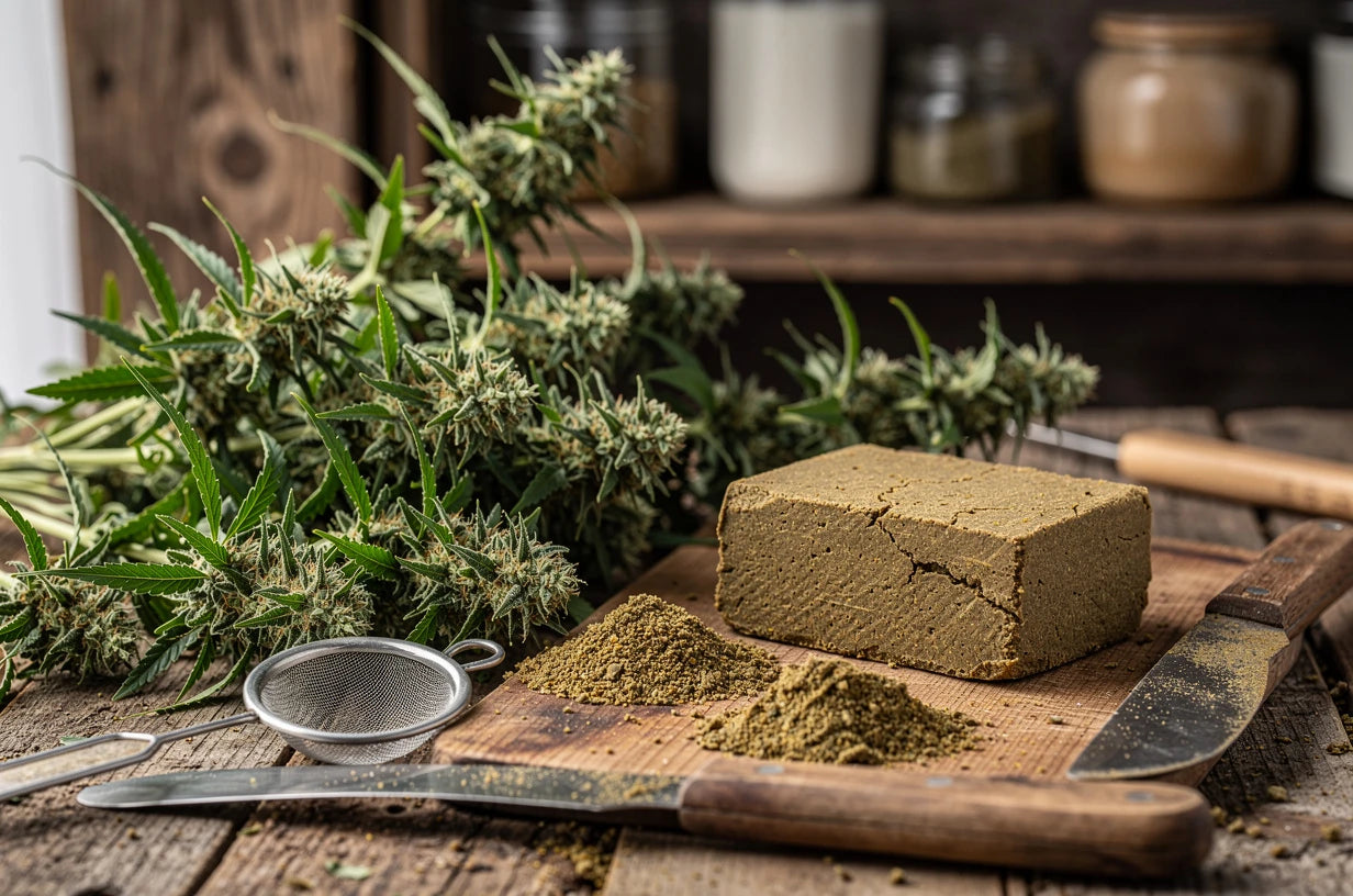 How is CBD hash made? From plant to pressed block